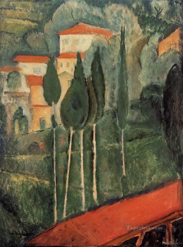 Paisaje del sur de Francia 1919 Amedeo Modigliani Pinturas al óleo